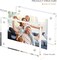 5x7 Acrylic Picture Frame Set of 6 Double-Sided Transparent Magnetic Frameless Photo Frames 20mm Thick Floating Desktop Display for Home Office Decor